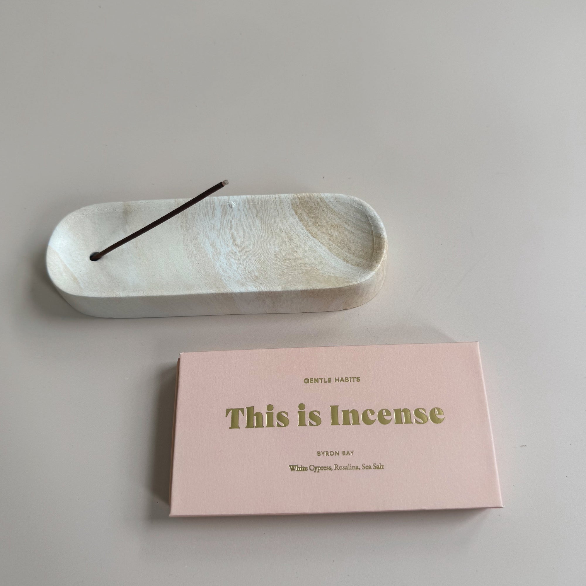 THIS IS INCENSE CERAMIC INCENSE HOLDER: WHITE