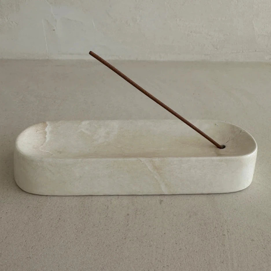 THIS IS INCENSE CERAMIC INCENSE HOLDER: WHITE