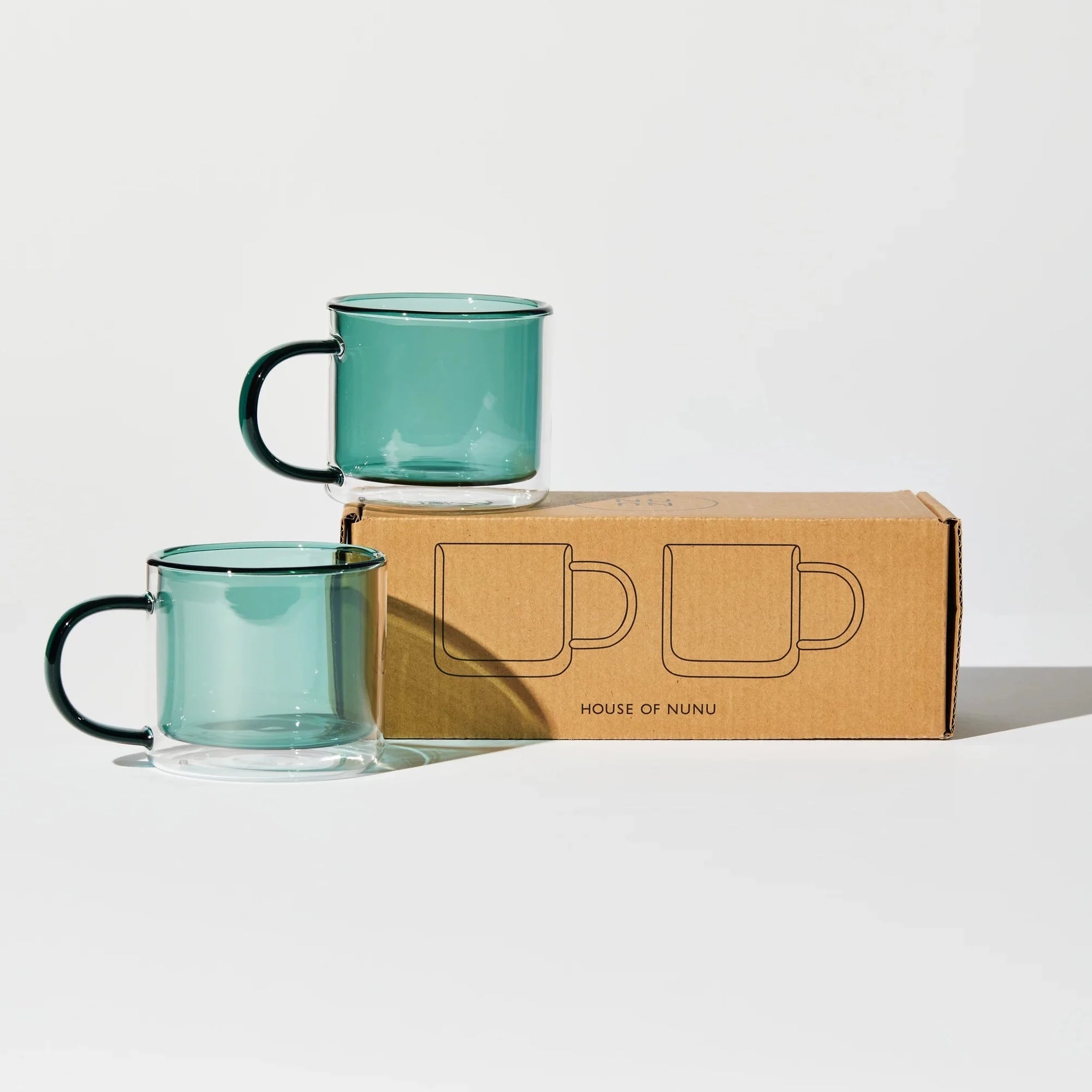 HOUSE OF NUNU DOUBLE TROUBLE CUP SET: TEAL