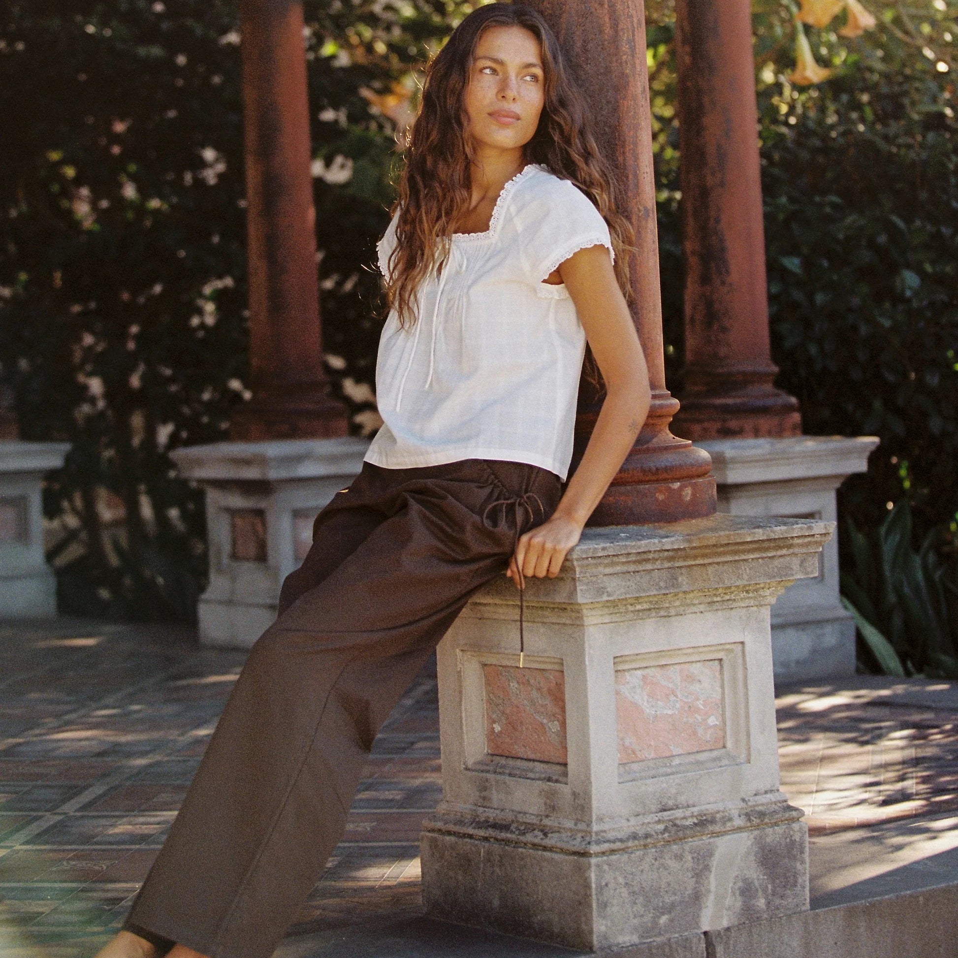 JUNI WOMENS MACIE PANT: COCOA