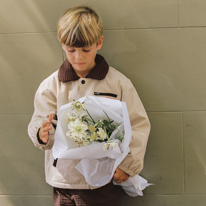 JUNI JNR ROCKY PADDED JACKET: BISCUIT