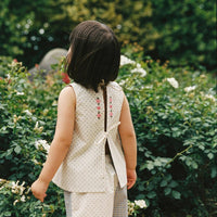 JUNI REVERSIBLE DELLA TOP: BLUE CHECK