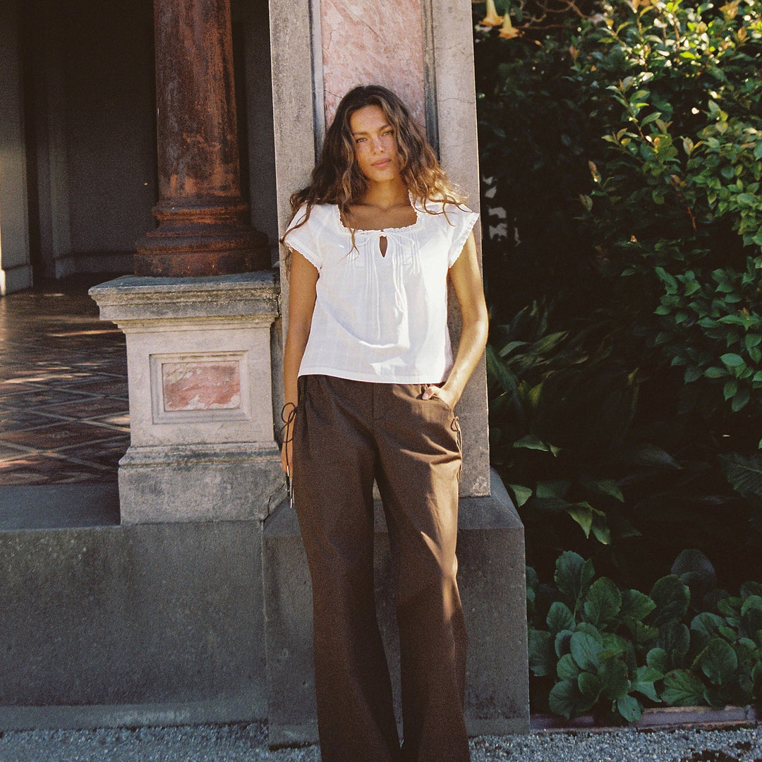 JUNI WOMENS MACIE PANT: COCOA