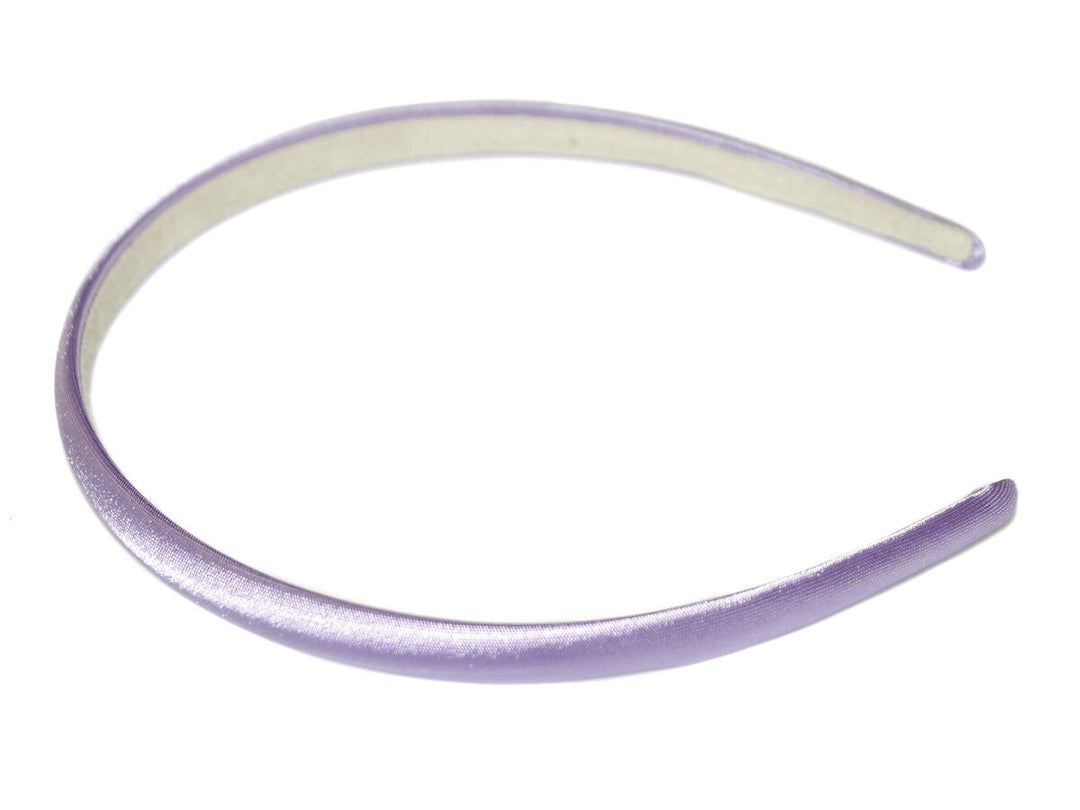 GOODY GUMDROPS SATIN 1CM SUEDE LINED ALICE BAND: LILAC