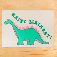 ALPHABET STUDIOS BIRTHDAY DINO CARD