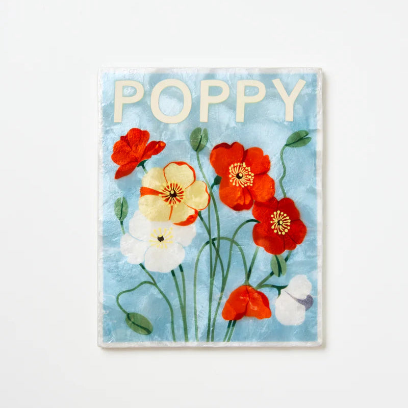 J & CO MARKET WALL ART: POPPY