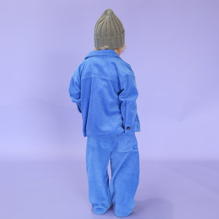GROWN ORGANIC RELAXED CORD SHIRT: SEA