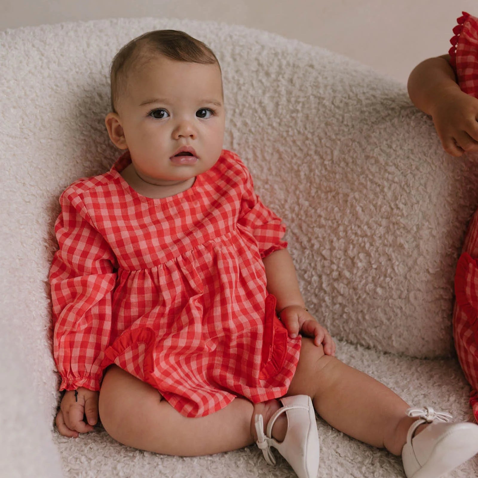 WALNUT MELBOURNE AURORA ROMPER: LOVE CHECK