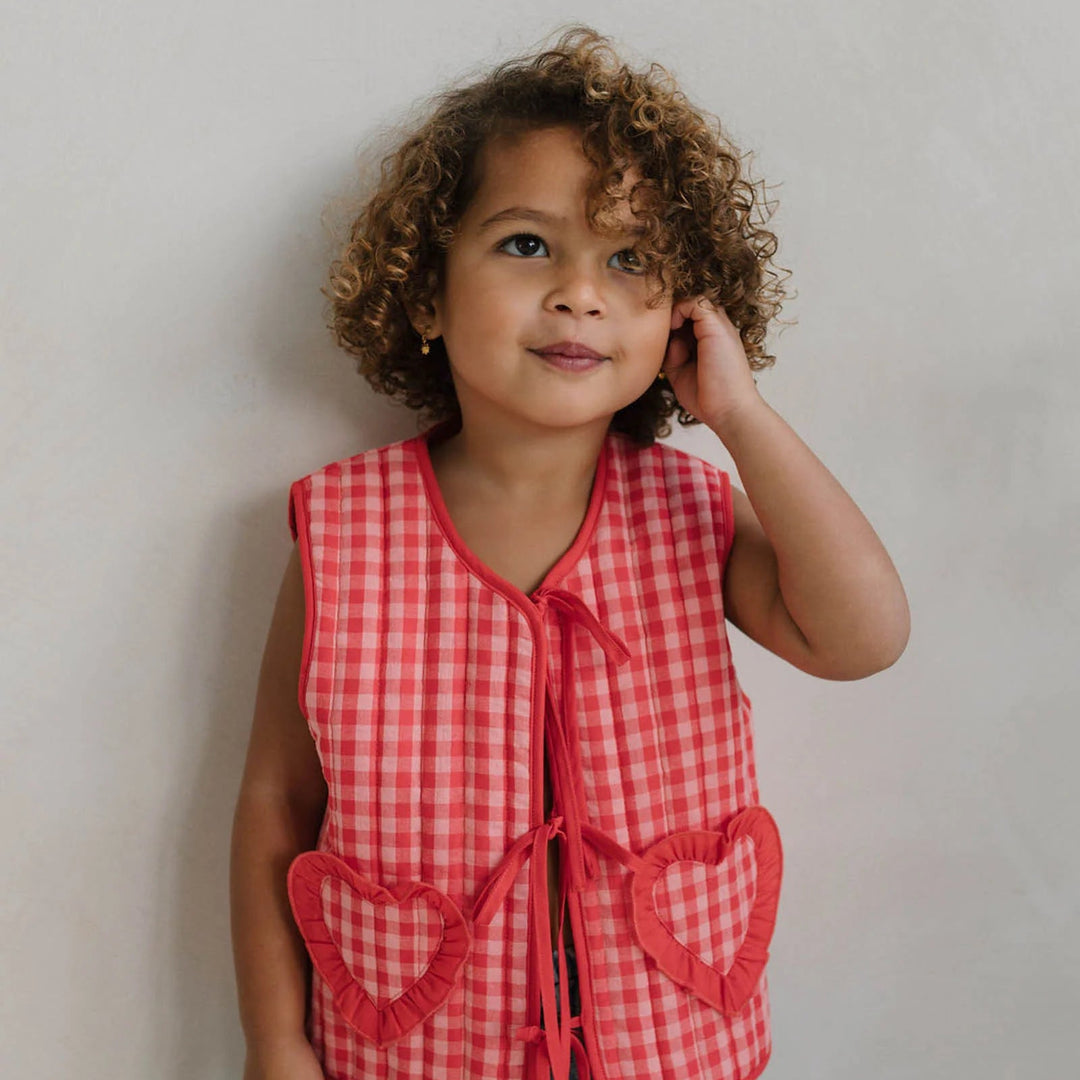 WALNUT MELBOURNE AURORA VEST: LOVE CHECK
