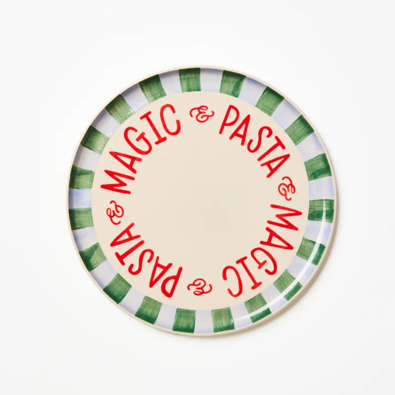 J & CO LOVE NOTES PLATTER: PASTA STRIPE