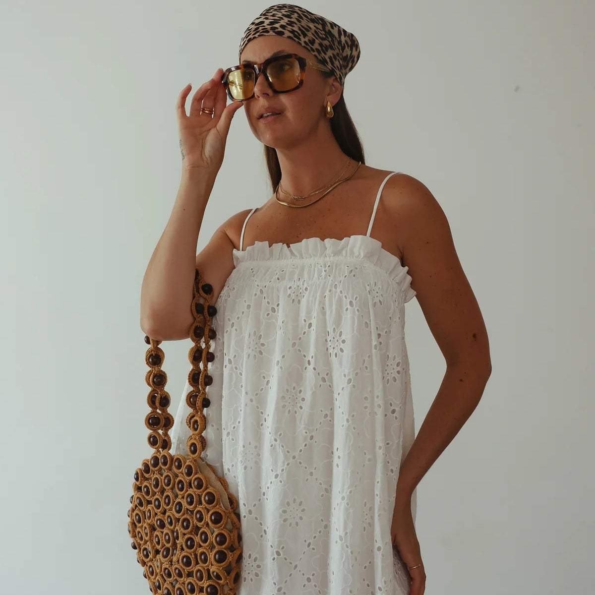 ALAKAI VALENCIA MAXI DRESS: WHITE