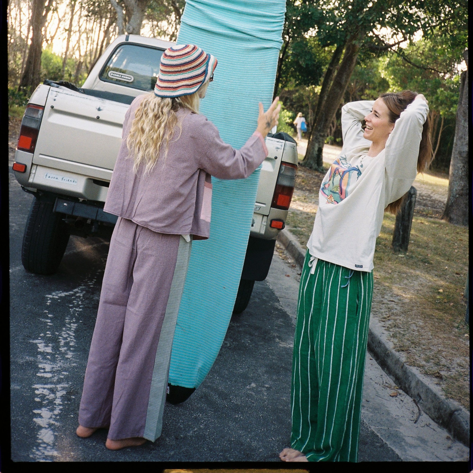 ATMOSEA PATCHWORK PANT: HOUND TOOTH