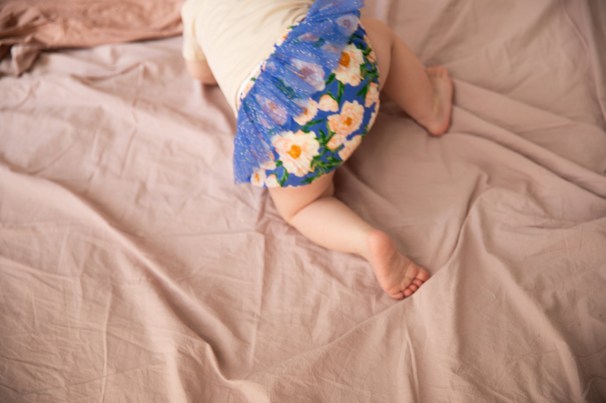 BELLA + LACE JUNE NAPPY PANTS: SOIREE BOUQUET BONDI BLUE