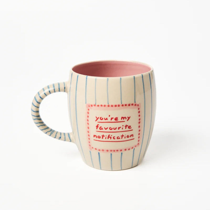 J & CO LOVE NOTES MUG: NOTIFICATION