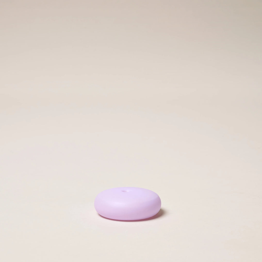 GENTLE HABITS FROSTED GLASS SMALL INCENSE HOLDER: LILAC