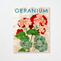 J & CO MARKET WALL ART: GERANIUM