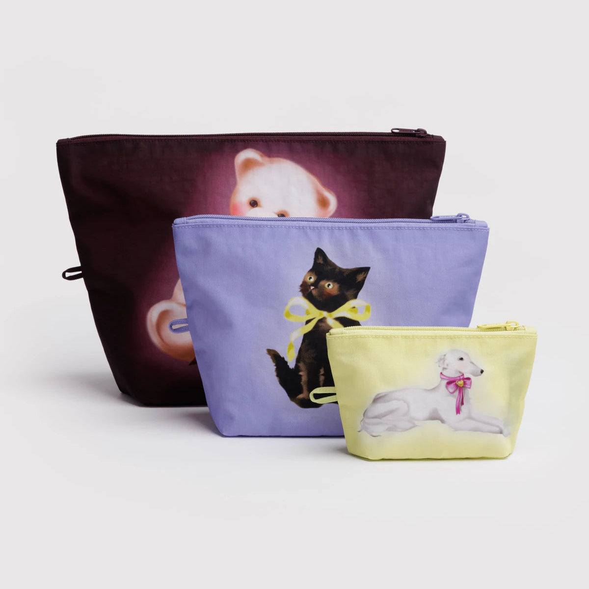 BAGGU GO POUCH SET:  FANCY ANIMALS