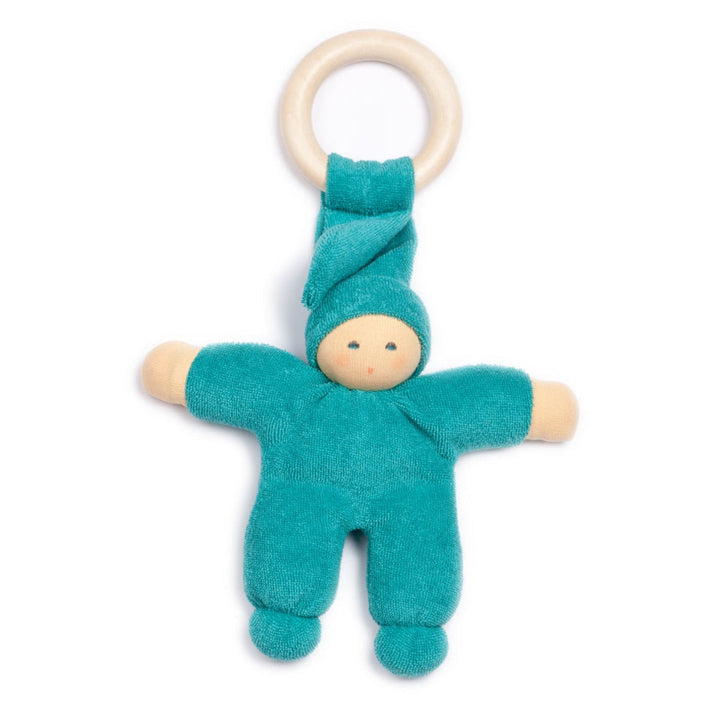 NANCHEN NATUR PIMPEL DOLL WITH RING: TURQUOISE