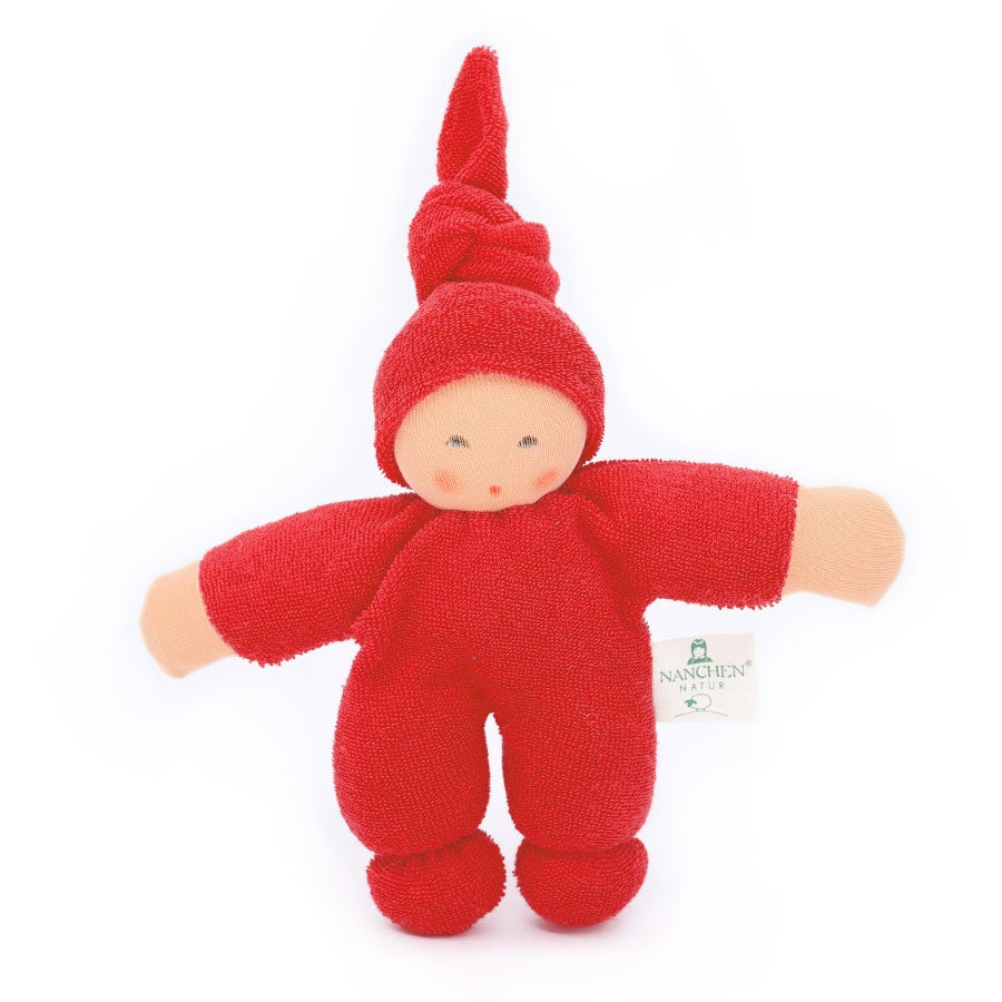 Nanchen Natur Pimpel Doll Cherry Red - waldorf baby doll