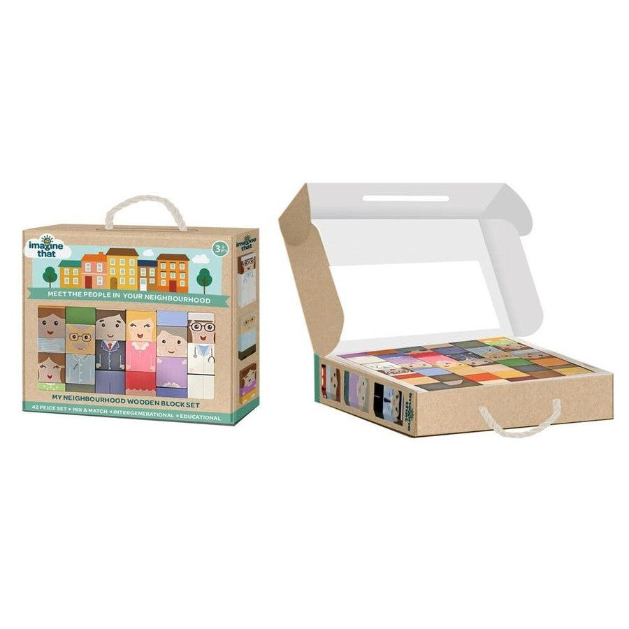 IMAGINE THAT INTERGENERATIONAL FAMILY WOODEN BLOCKS