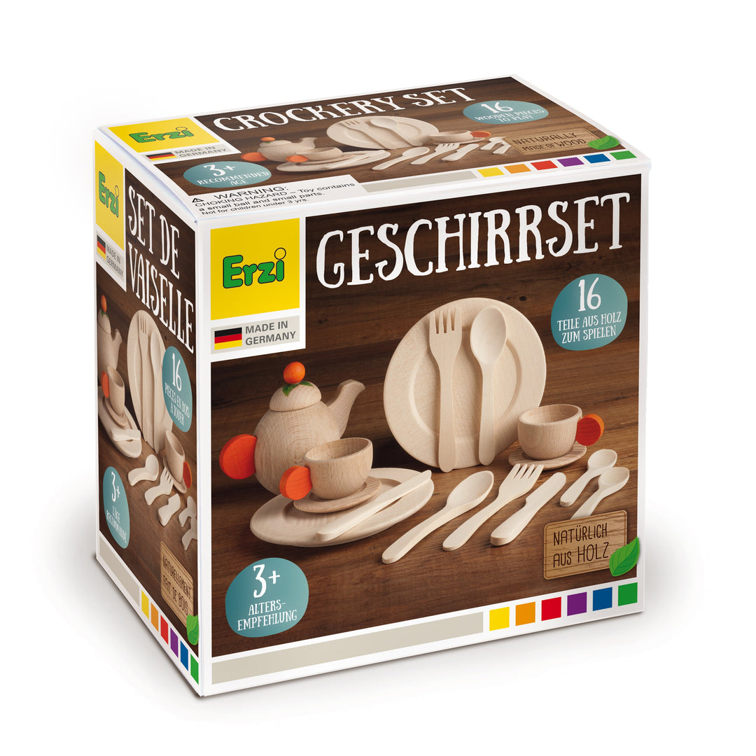 ERZI CROCKERY SET: NATURAL
