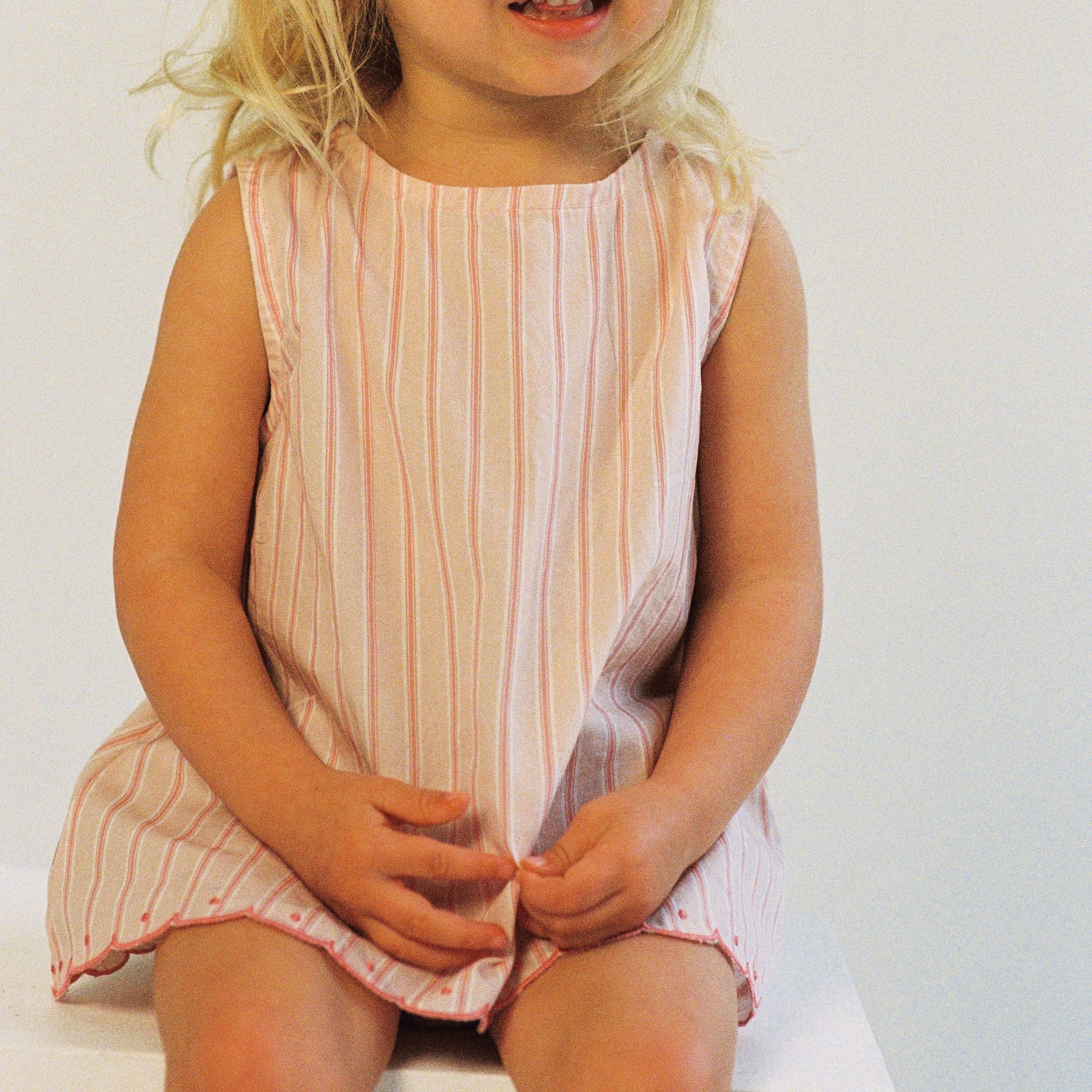 ILLOURA THE LABEL NORA BLOUSE: PINK STRIPE