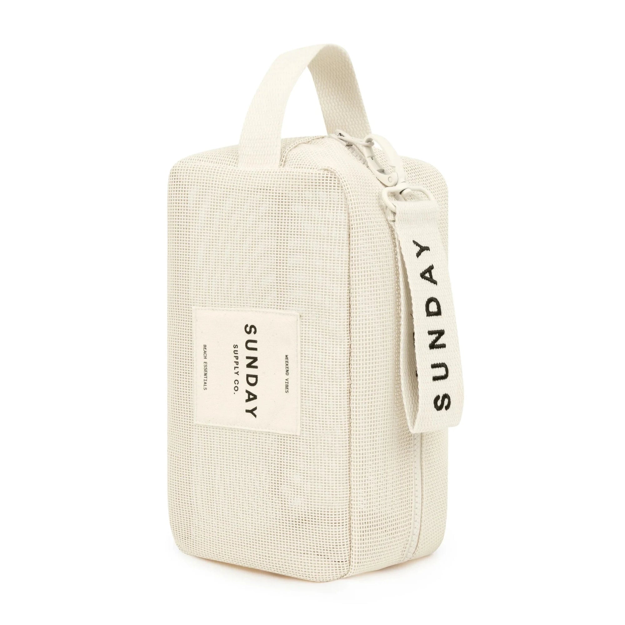 SUNDAY SUPPLY CO MESH ACCESSORIES POUCH: DUNE