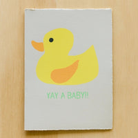 ALPHABET STUDIOS YAY A BABY CARD