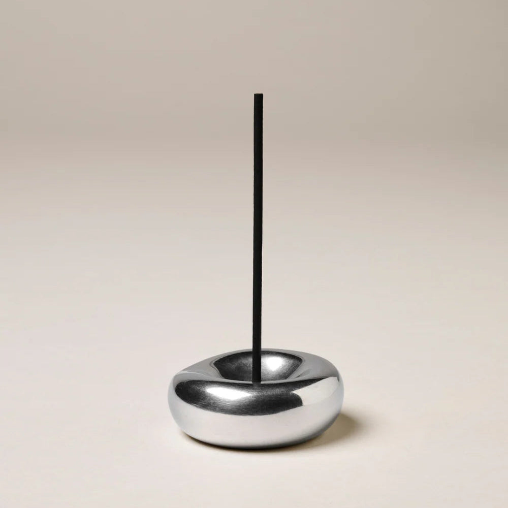 GENTLE HABITS CHROME INCENSE HOLDER