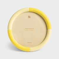 KLEVERING RIFT ROUND PHOTO FRAME: YELLOW / LRG