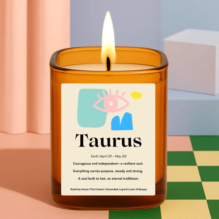 DAMSELFLY LUXE ZODIAC CANDLE: TAURUS