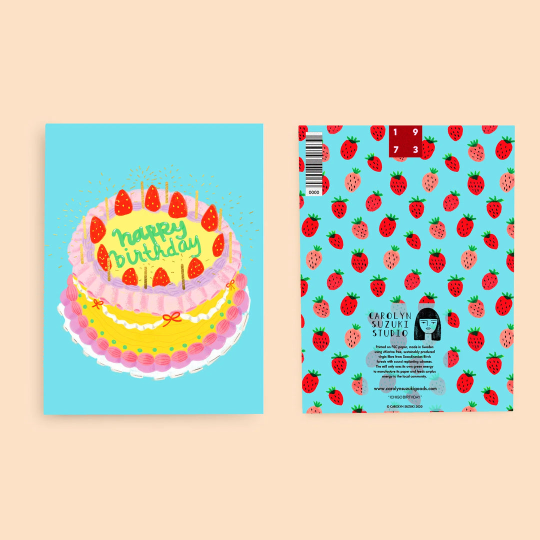 CAROLYN SUZUKI ICHIGO BIRTHDAY CARD