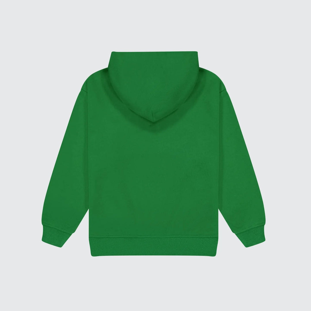 SONNIE PUFF PRINT HOODIE: KERMIT GREEN