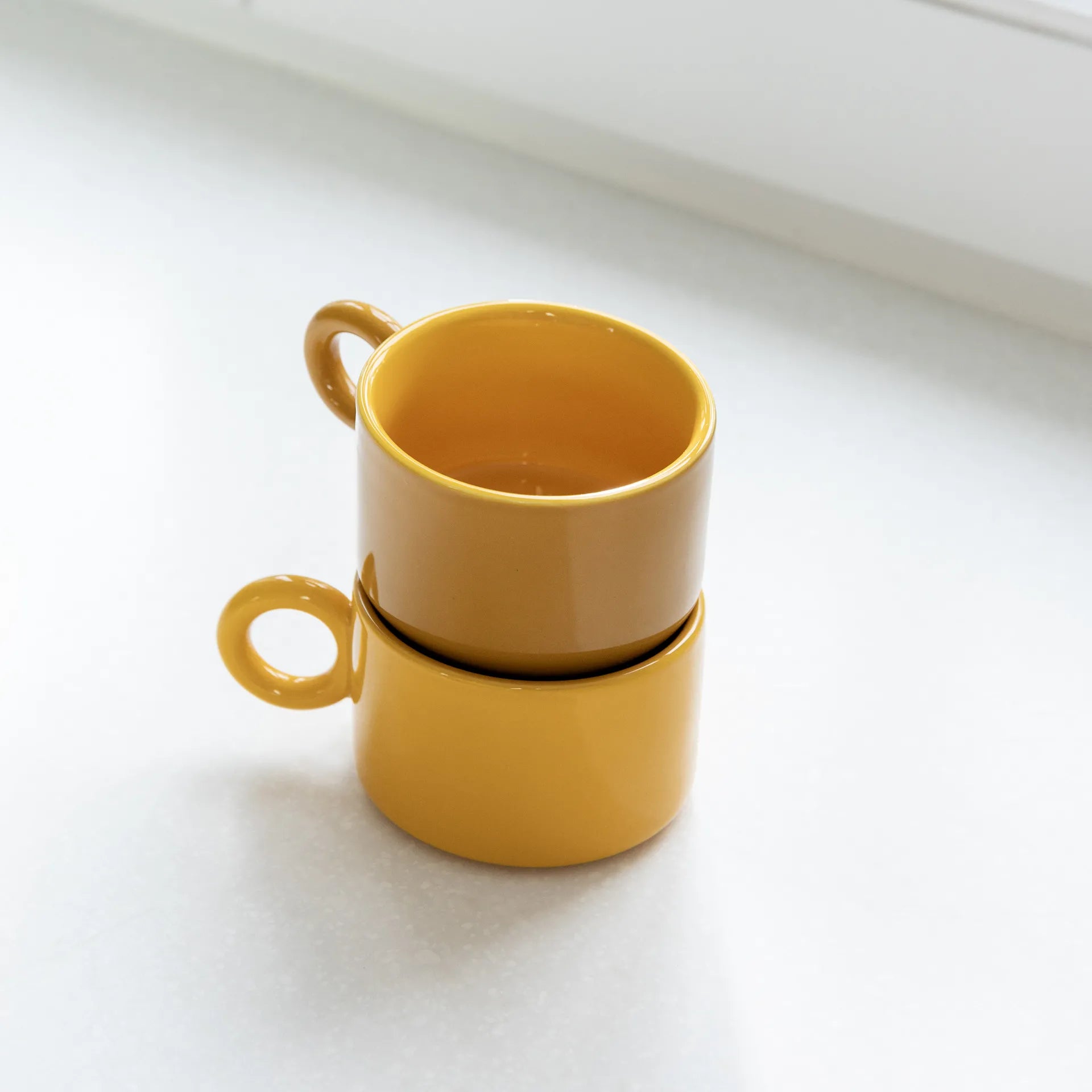 KLEVERING CHIQUITO MUG 2PC SET: OCHER