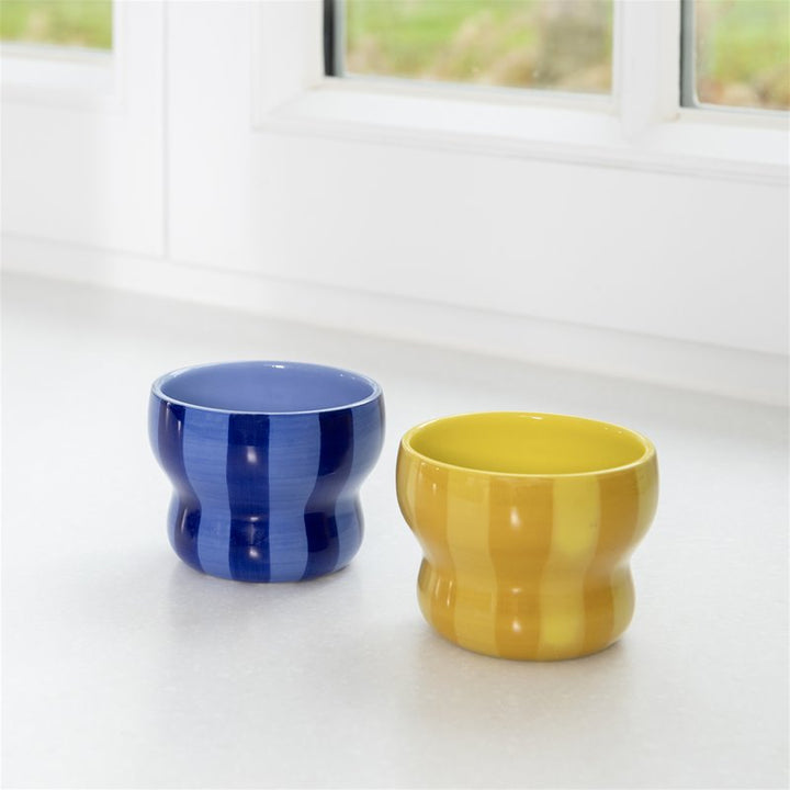 KLEVERING CIRCUS MUG 2PC SET: BLUE / SML