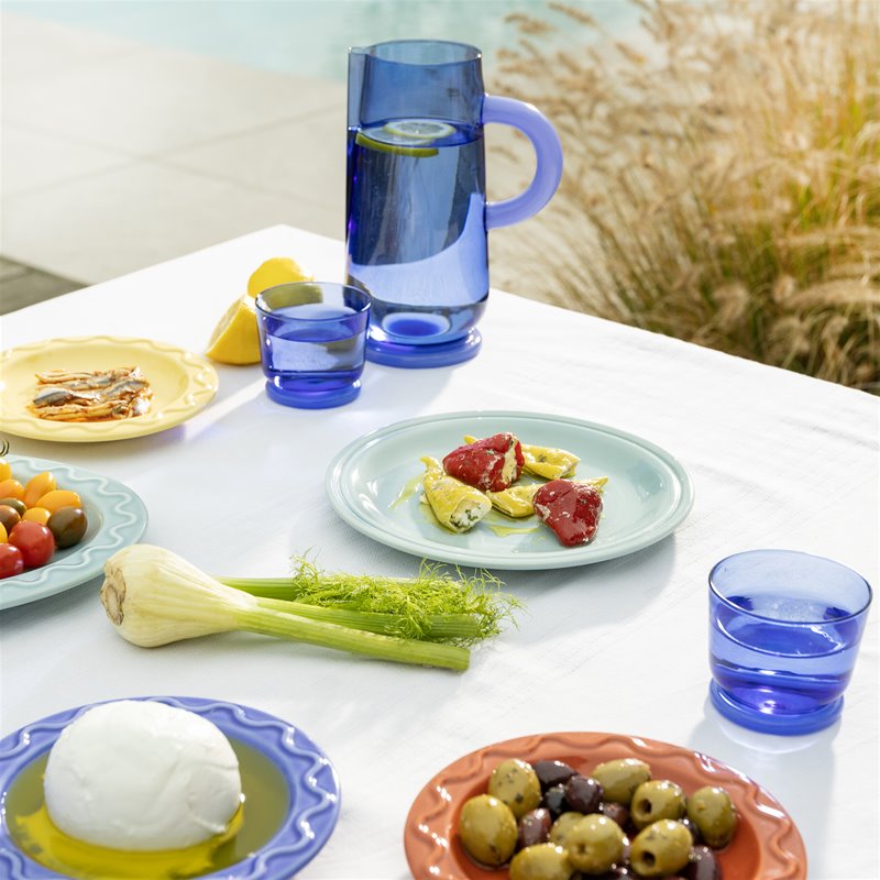 KLEVERING MOCHI PLATE 2PC SET: LIGHT BLUE / MED