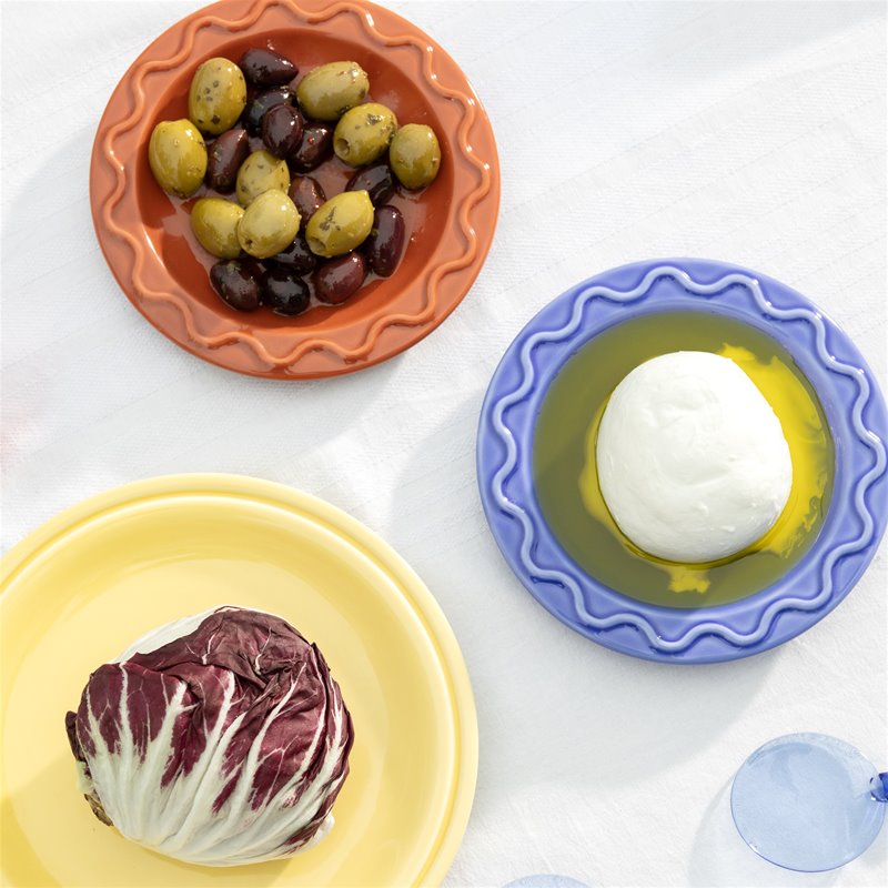 KLEVERING MOCHI PLATE 2PC SET: BLUE / SML