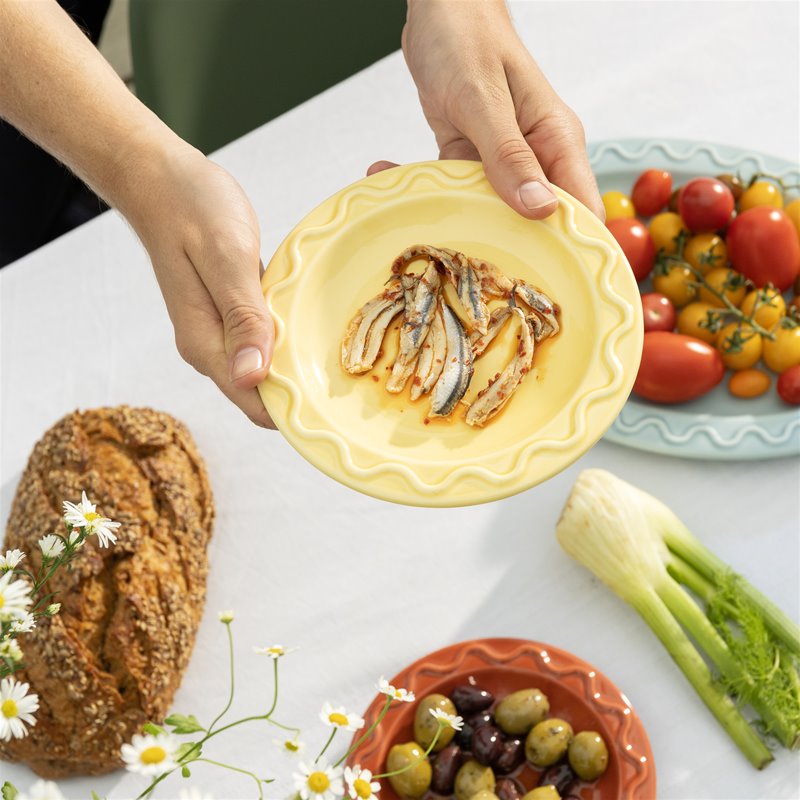 KLEVERING MOCHI PLATE 2PC SET: YELLOW / SML