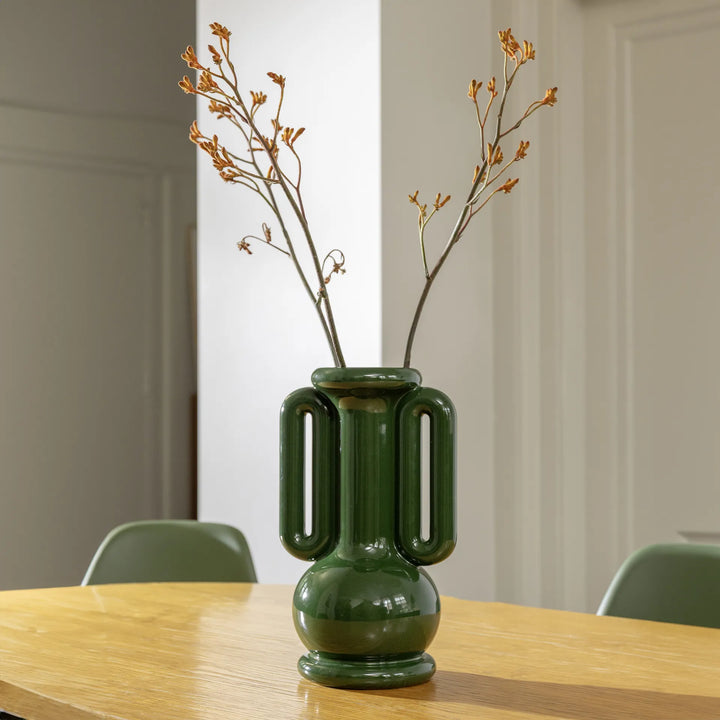 KLEVERING AMFORA LARGE VASE: GREEN