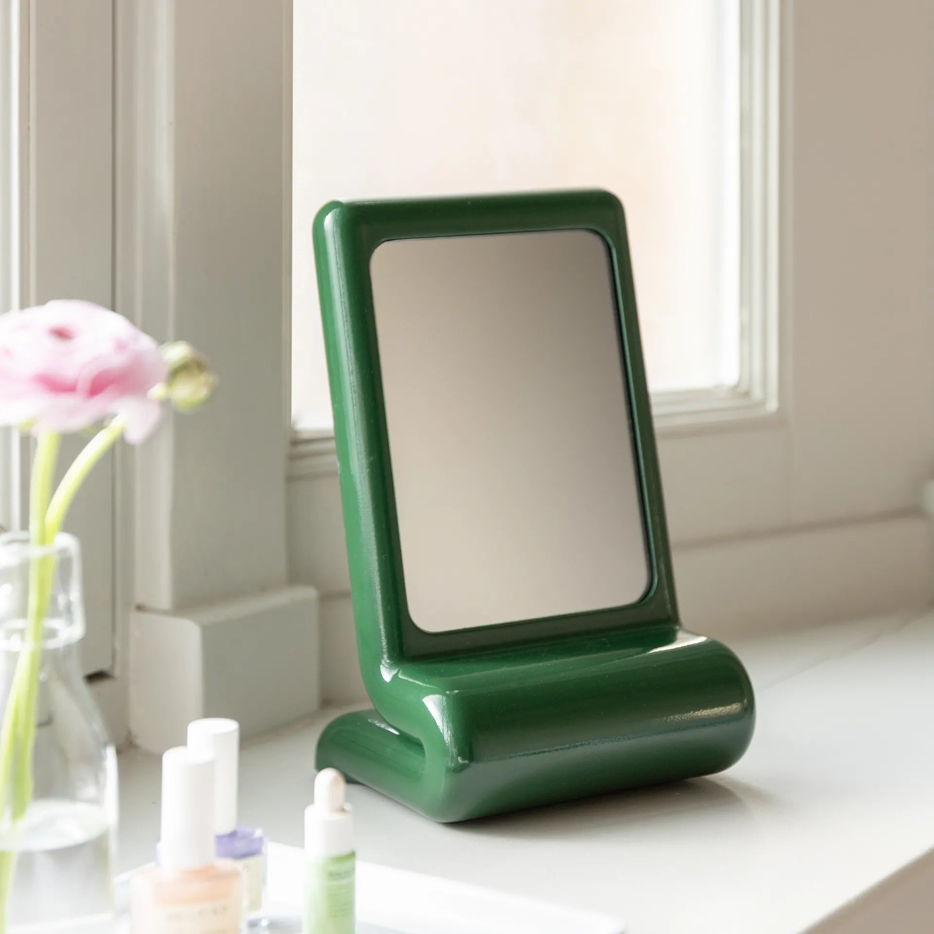 KLEVERING WHIP VANITY MIRROR: GREEN