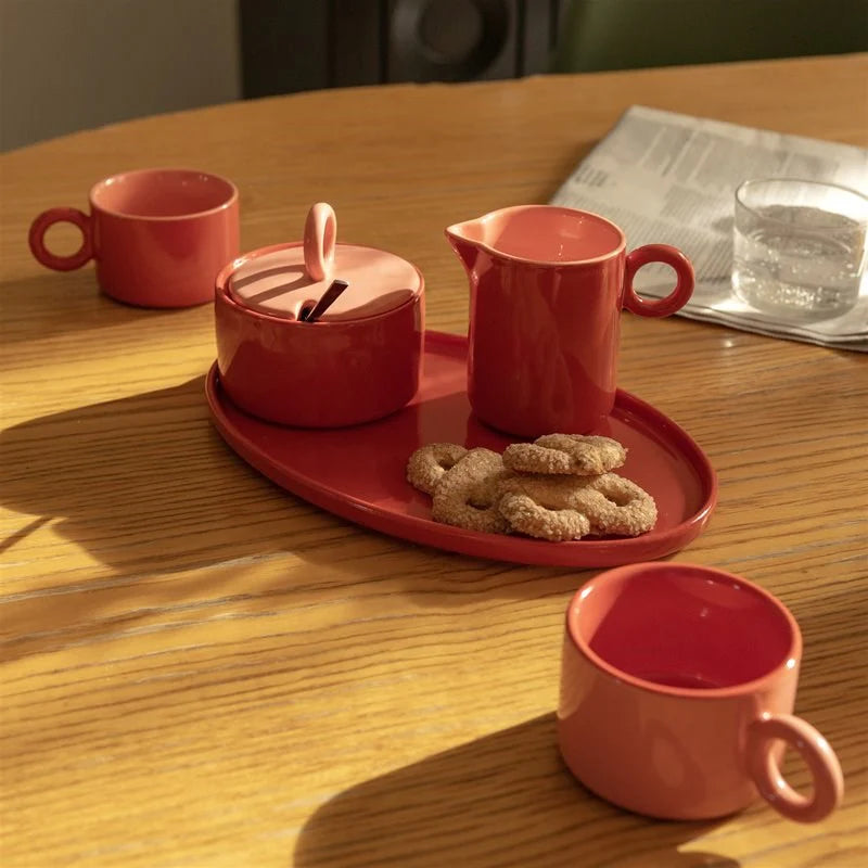 KLEVERING CHIQUITO MUG 2PC SET: RED
