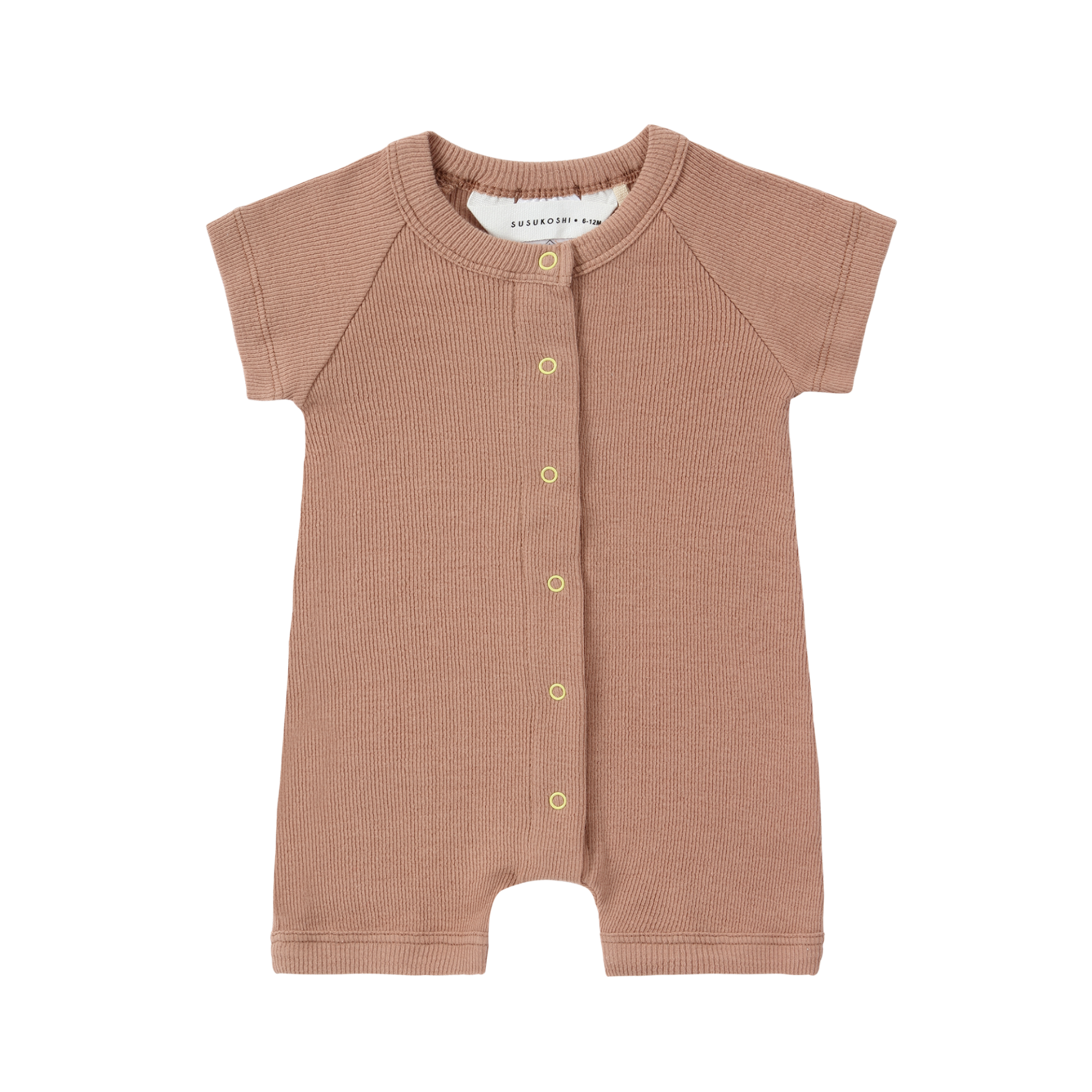 SUSUKOSHI SNAP ROMPER: TERRACOTTA