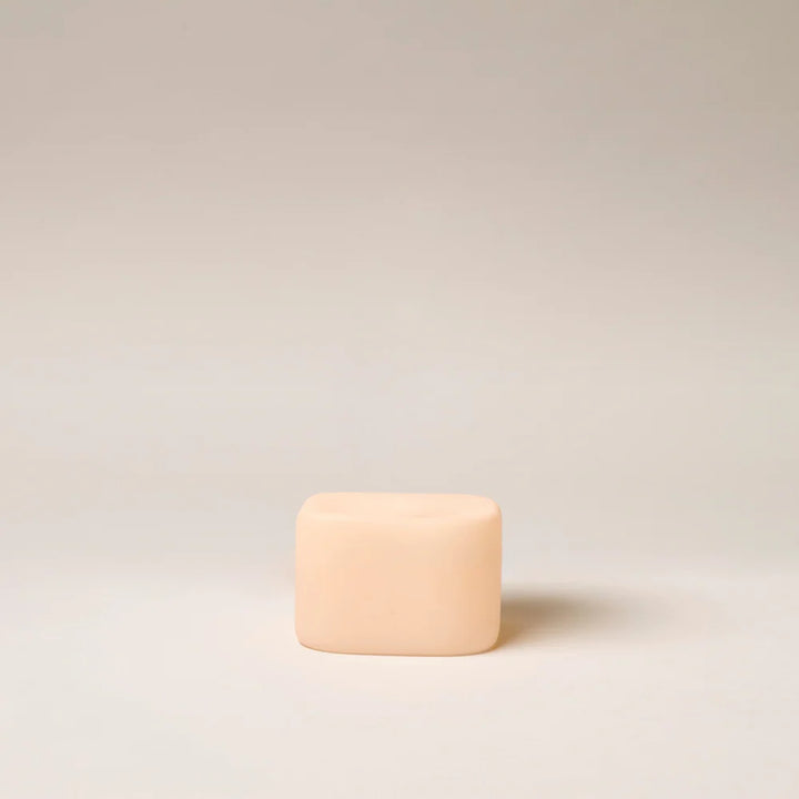 GENTLE HABITS FROSTED CUBE INCENSE HOLDER: PEACH