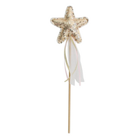 ALIMROSE SEQUIN STAR WAND: GOLD
