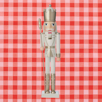WOODEN NUTCRACKER WITH BATTON: LARGE