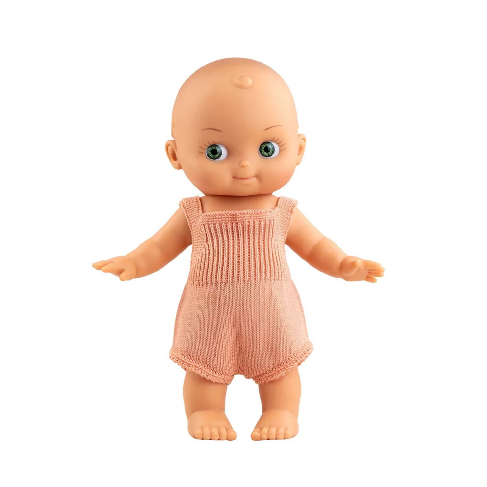 MINI PANCHA BLUE EYE DOLL: PINK ROMPER