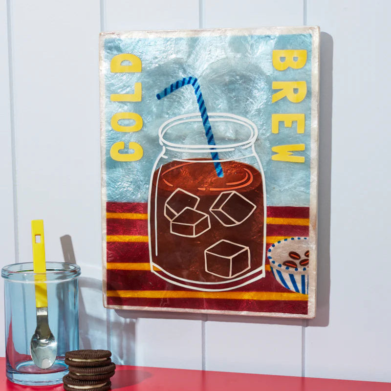 J & CO BARISTA WALL ART: COLD BREW