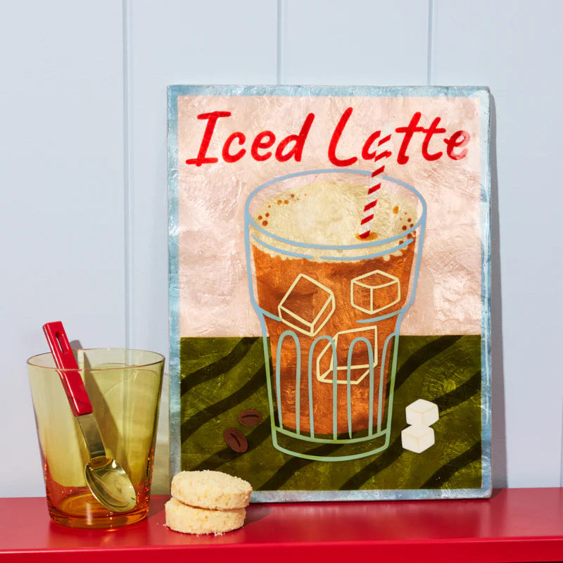 J & CO BARISTA WALL ART: ICED LATTE