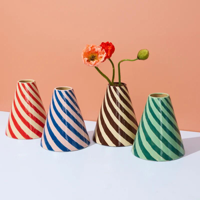 J & CO JESTER VASE: BLUEBERRY SWIRL