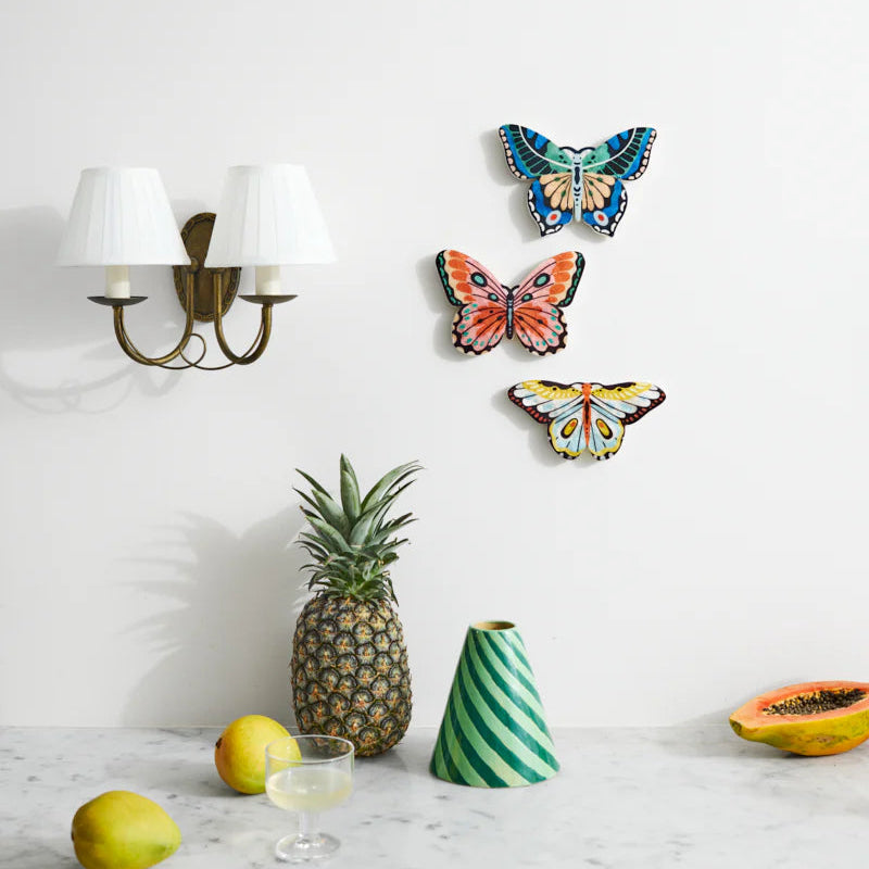J & CO CANOPY BUTTERFLY WALL ART: YELLOW